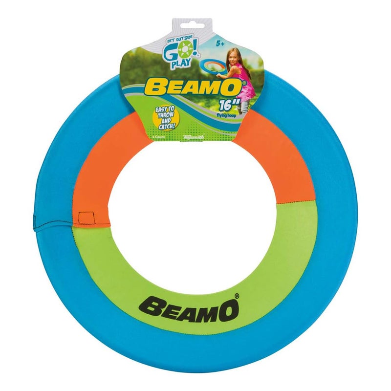 Toysmith Mini Beamo 16" Flying Hoop - Soft Catch Flying Disk - Color may vary - Image 1